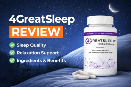 4GreatSleep nighttime sleep support supplement review for sleep quality