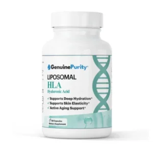 Liposomal HLA supplement bottle for joint lubrication and mobility support