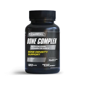 PrimeGENIX Bone Complex supplement bottle for bone density and mobility support