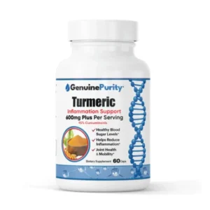 Turmeric supplement bottle for joint comfort and mobility support